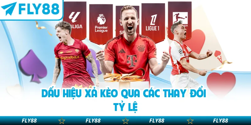 Dấu hiệu xả kèo qua các thay đổi tỷ lệ